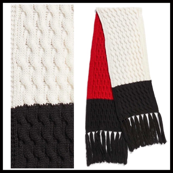 EXTRA LONG KNIT TASSEL FRINGE BLANKET SCARF A2C - Picture 3 of 7